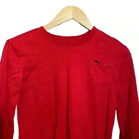 Tommy Bahama Women's Sweatshirt Top 100% Cotton Red Size L - Picture 3 of 11